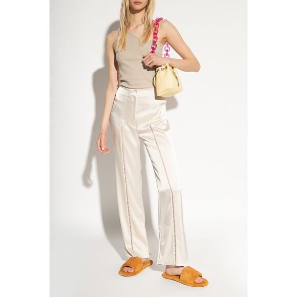 JIMMY CHOO Bon Bon Small Acrylic-trimmed Raffia Bucket Bag $1650 - Picture 1 of 12